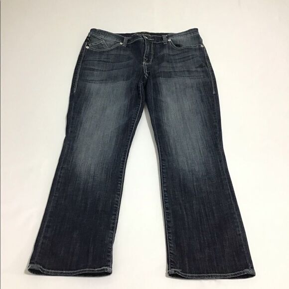 Rock & Republic Crop Flare Leg Jeans Size 14 - Picture 1 of 11